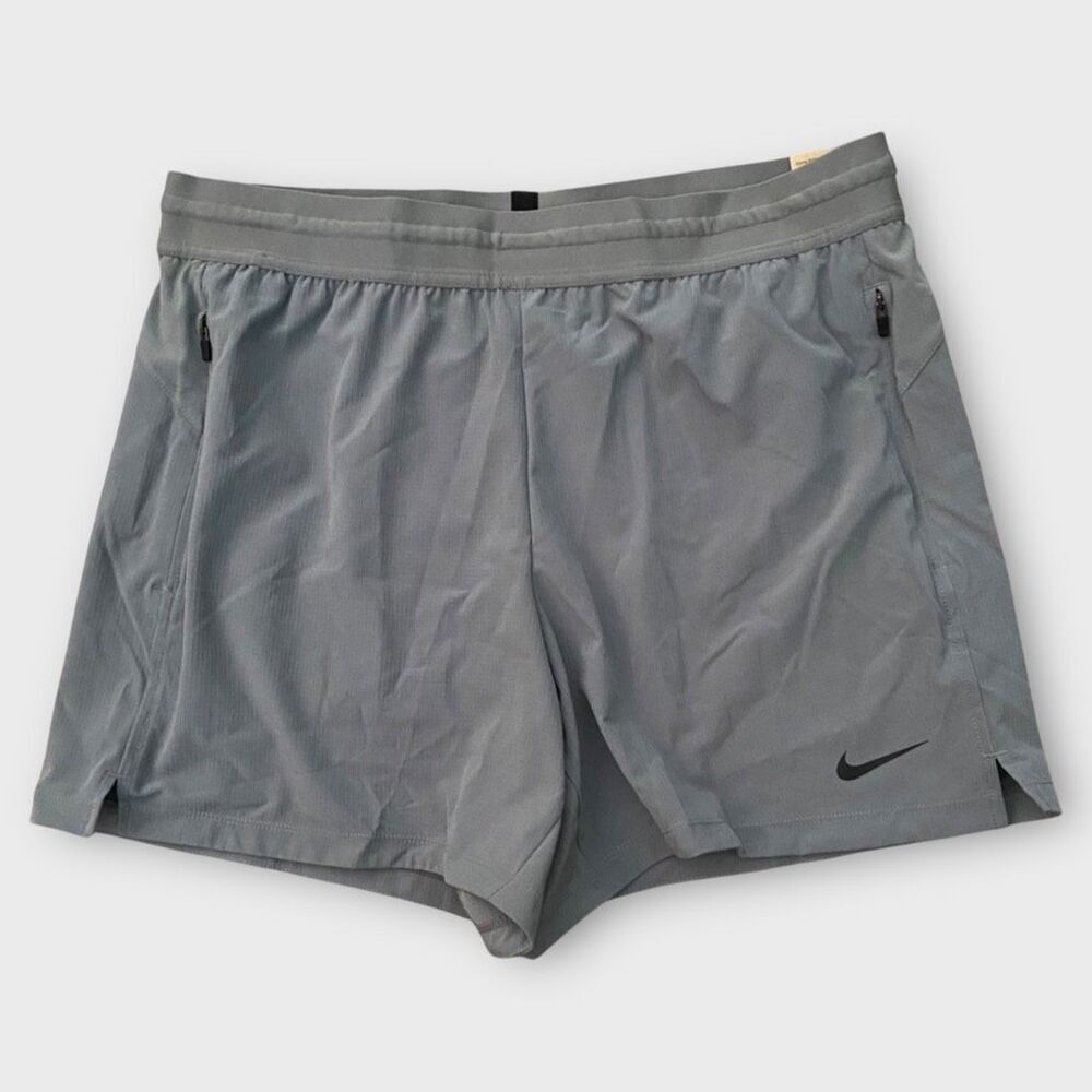 Nike Dri-FIT Flex Rep 5" Unlined Fitness Shorts Grey Mens size XL FN3002-084 (a)